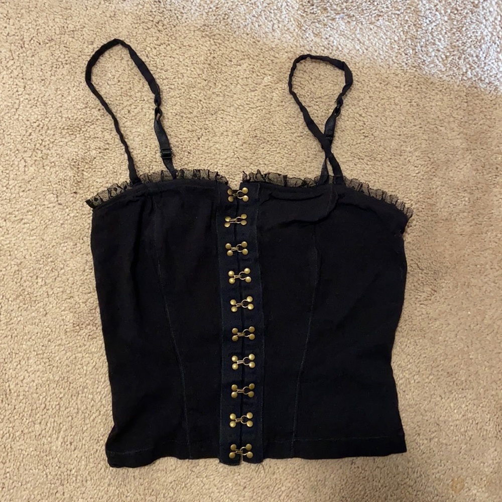 Free people black corset top